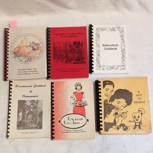 Collection of Vintage Cookbooks Spiral Bound from the 1970's 1980's 1990's retro